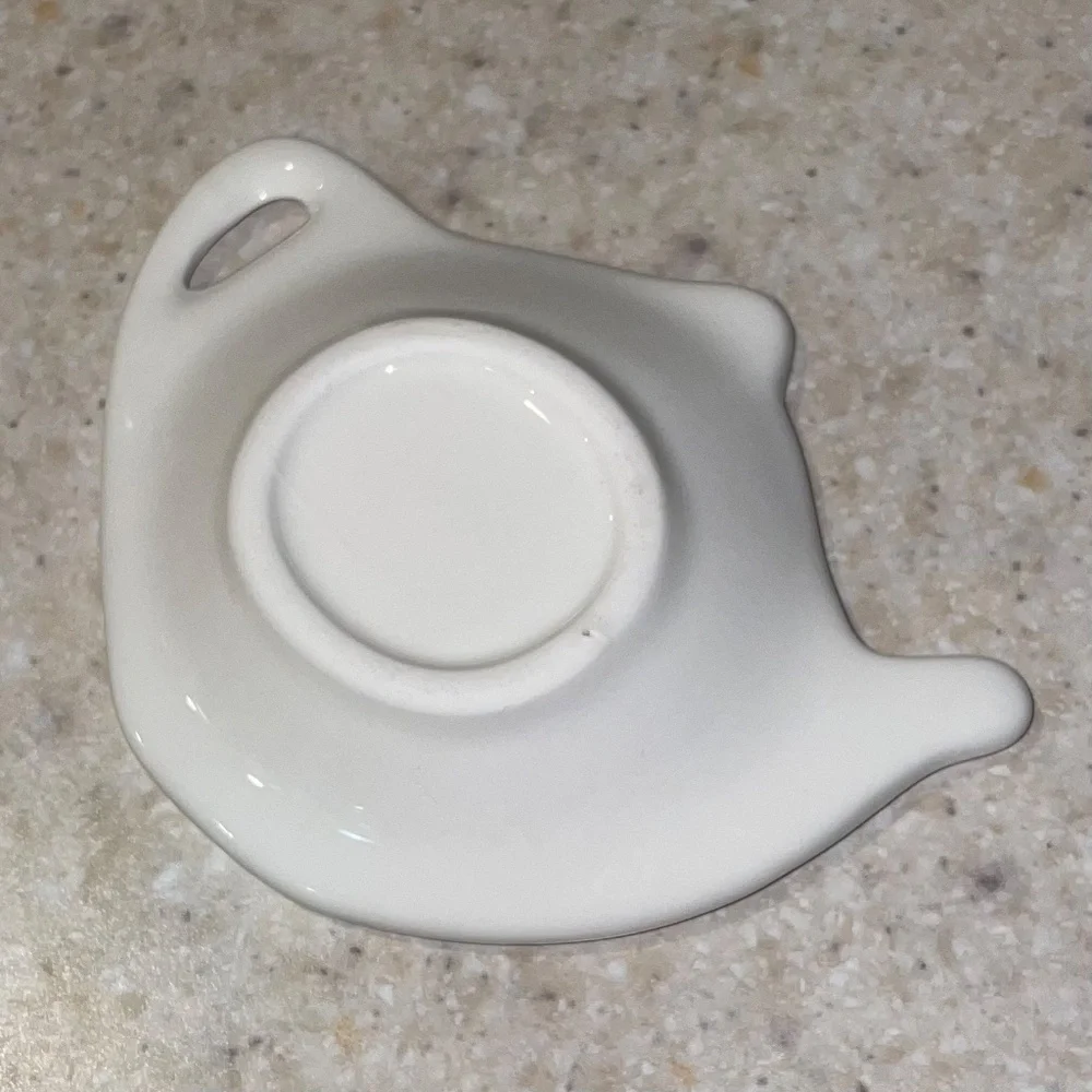 Tea Caddy Biscuit Box Jar Porcelain with Tea Bag Strainer Holder Shabby Chic